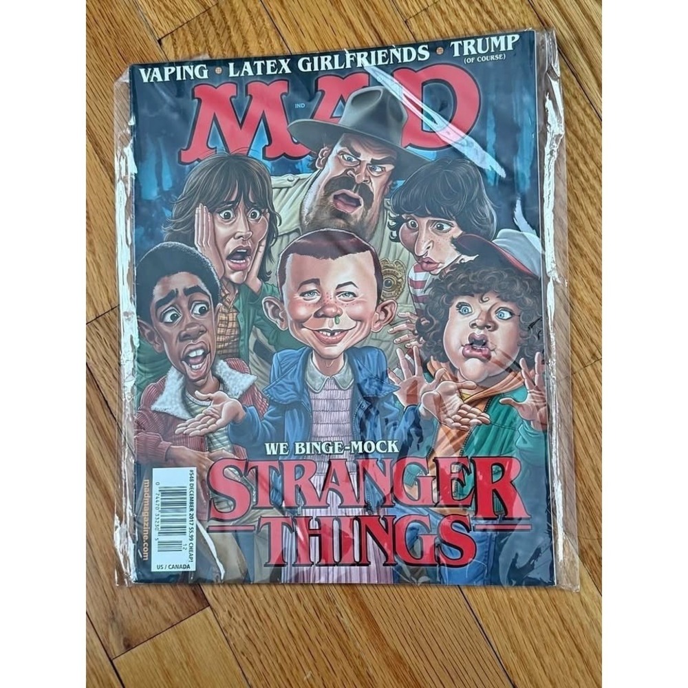 MAD Magazine #548 Dec 2017 Stranger Things Cover Donald Trump Parody Humor